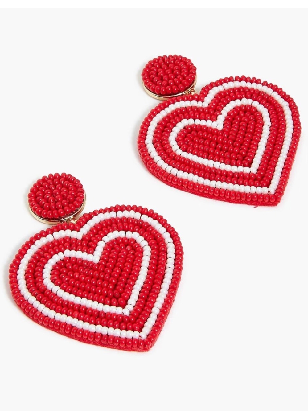 J. Crew Heart Statement Earrings